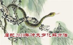 2019年冲太岁的生肖_属蛇2019年冲太岁化解方法