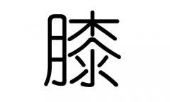 膝字的五行属什么，膝字有几划，膝字的含义