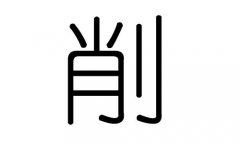 削字的五行属什么，削字有几划，削字的含义