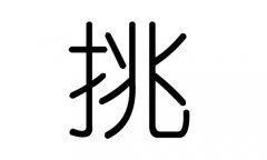 挑字的五行属什么，挑字有几划，挑字的含义