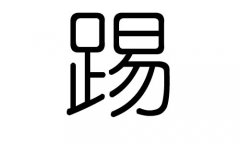 踢字的五行属什么，踢字有几划，踢字的含义