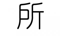 所字的五行属什么，所字有几划，所字的含义