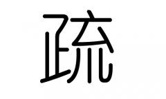 疏字的五行属什么，疏字有几划，疏字的含义