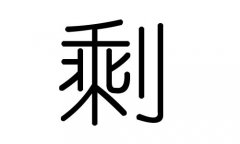 剩字的五行属什么，剩字有几划，剩字的含义