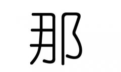 那字的五行属什么，那字有几划，那字的含义