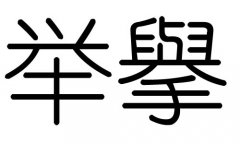 举字的五行属什么，举字有几划，举字的含义