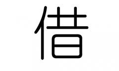 借字的五行属什么，借字有几划，借字的含义