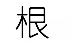 根字的五行属什么，根字有几划，根字的含义