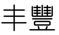 丰字的五行属什么，丰字有几划，丰字的含义