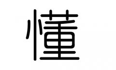 懂字的五行属什么，懂字有几划，懂字的含义