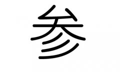 参字的五行属什么，参字有几划，参字的含义