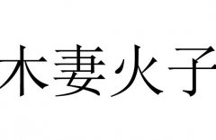 木妻火子是什么意思