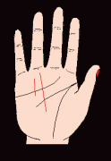手相 太阳线或成功线「图解」
